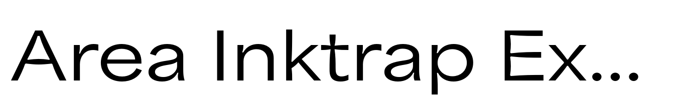 Area Inktrap Extended Semibold